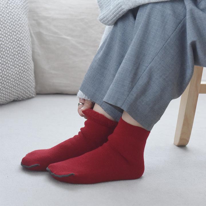 もちはだ×bon moment ルームソックス 裏起毛 カバーソックス 靴下 男女兼用 日本製／ボンモマン【送料無料】 | bon moment | 02