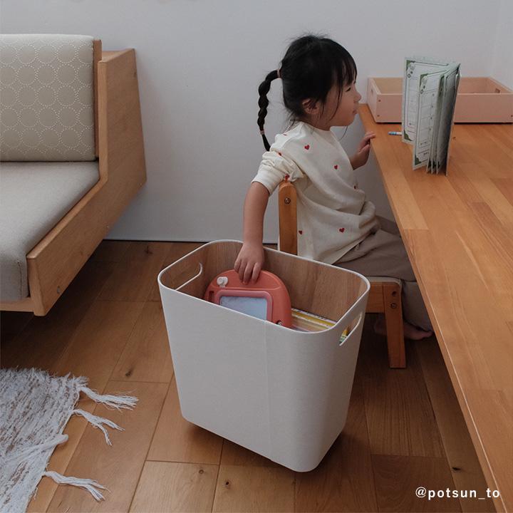 収納 キャスター 付き バッグ 収納 荷物の一時置きに キャスター付き収納  スリムタイプ／bon moment ボンモマン【予約商品】 | bon moment | 17