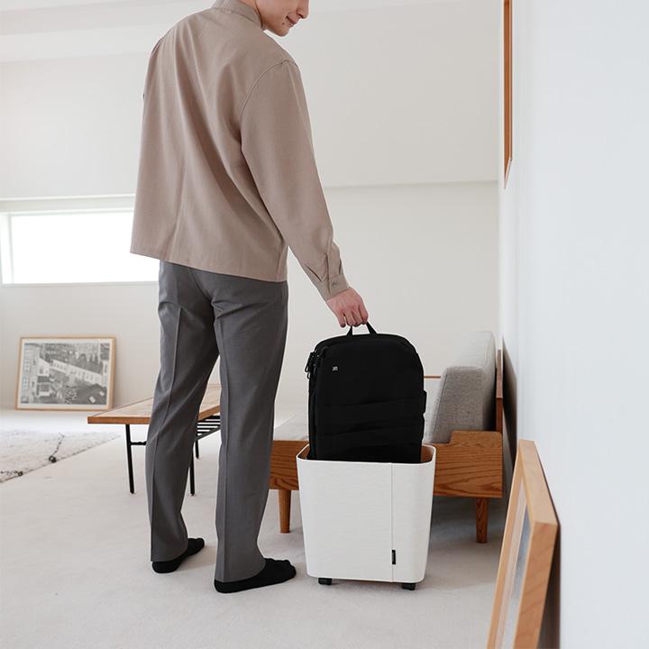 収納 キャスター 付き バッグ 収納 荷物の一時置きに キャスター付き収納  スリムタイプ／bon moment ボンモマン【予約商品】 | bon moment | 18