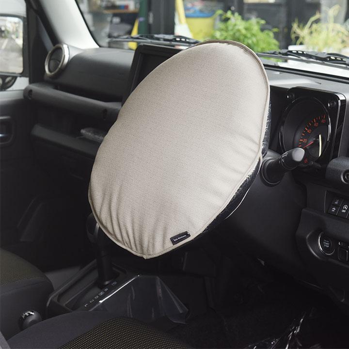 車用 クッション にもなる 遮熱 ハンドルカバー ハンドル 日よけ おしゃれ カー用品 日本製 yrh bon moment ボンモマン | bon moment | 15