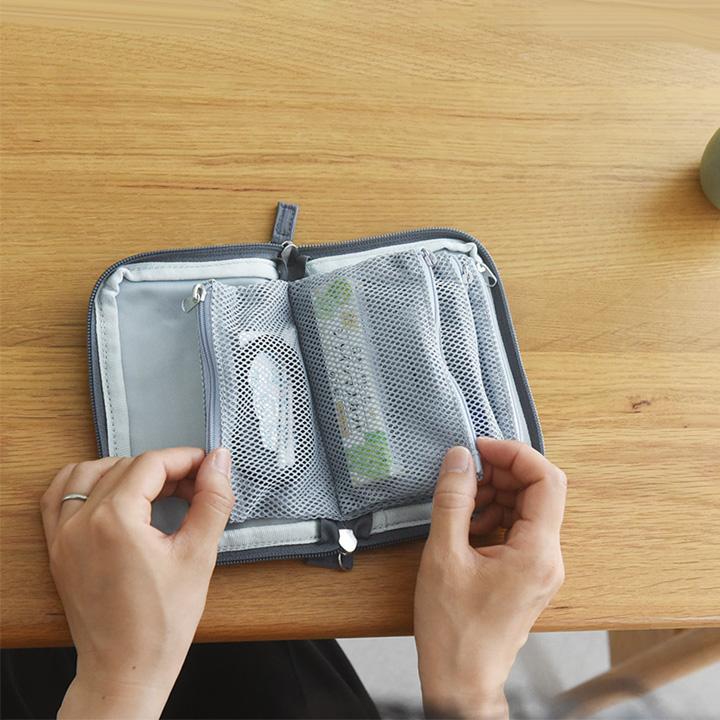 旅行 ミニポーチ bon moment 旅上手になれる 手帳型 ミニポーチ ガジェットポーチ トラベルポーチ／ボンモマン | bon moment | 14