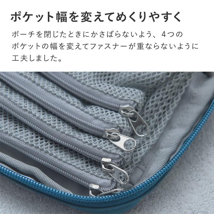 【一部予約商品】手帳型ポーチ 小物入れ 小さめ ミニポーチ ガジェット コスメ お薬 トラベル ポーチ yrh bon moment ボンモマン |  | 06