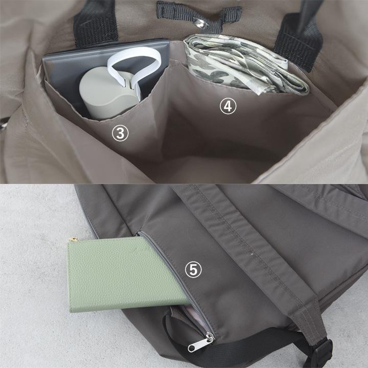 リュック 通勤 レディース 軽い リュック ママ 軽い キレイ見え 11ポケットの多機能リュック 撥水 軽量 |  | 11