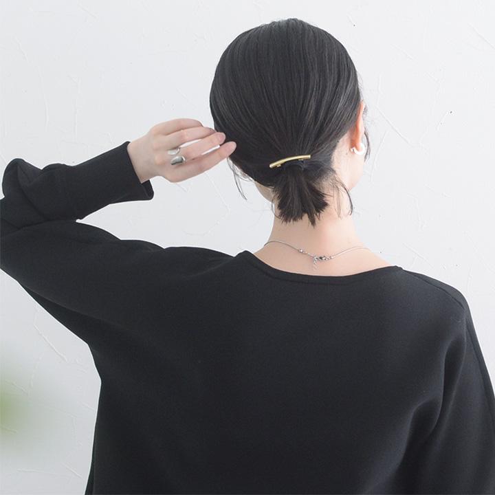 メタル モチーフ ヘアゴム 結ぶだけの簡単アレンジ シンプルなメタルパーツ ヘアゴム 2種セット ヘアアクセ／kauliina カウリーナ |  | 01
