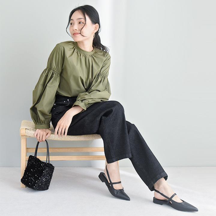 デニム 軽い オールシーズン ストレッチ 軽やかな穿き心地 コクーン