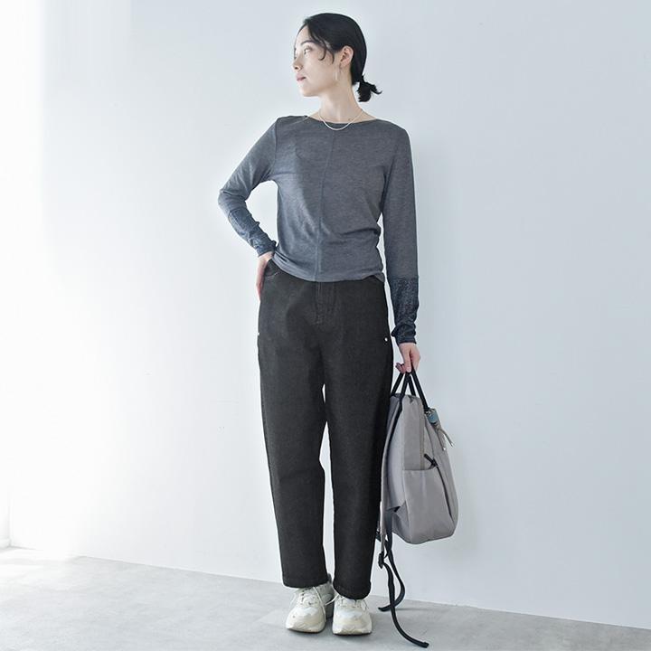 デニム 軽い オールシーズン ストレッチ 軽やかな穿き心地 コクーンシルエット デニム パンツ／kauliina カウリーナ【送料無料】【2/19FMD】 |  | 17