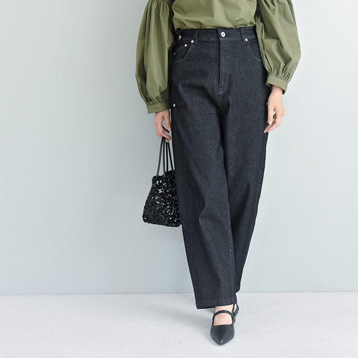 デニム 軽い オールシーズン ストレッチ 軽やかな穿き心地 コクーン