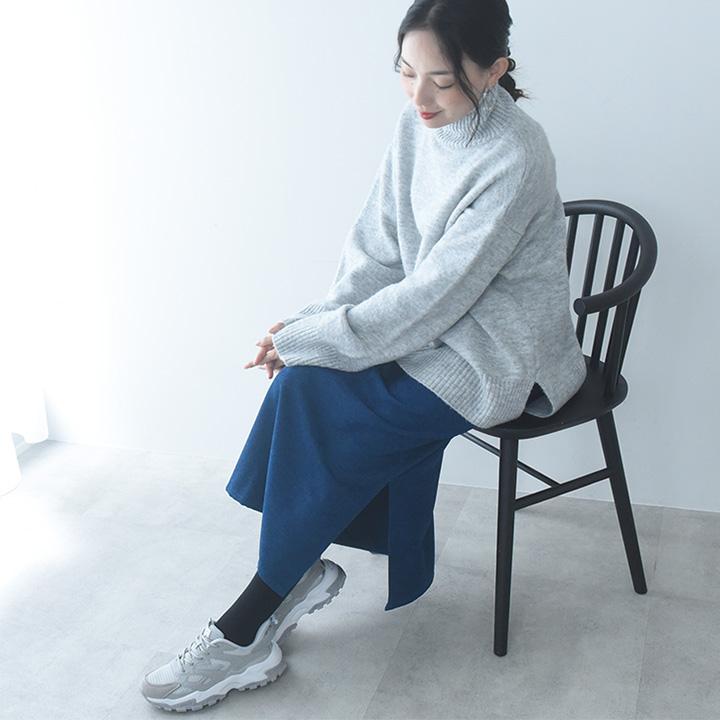 ふんわり柔らかい シェニール織 サイドスリット スカート／kauliina カウリーナ【送料無料】【2/19FMD】 |  | 14