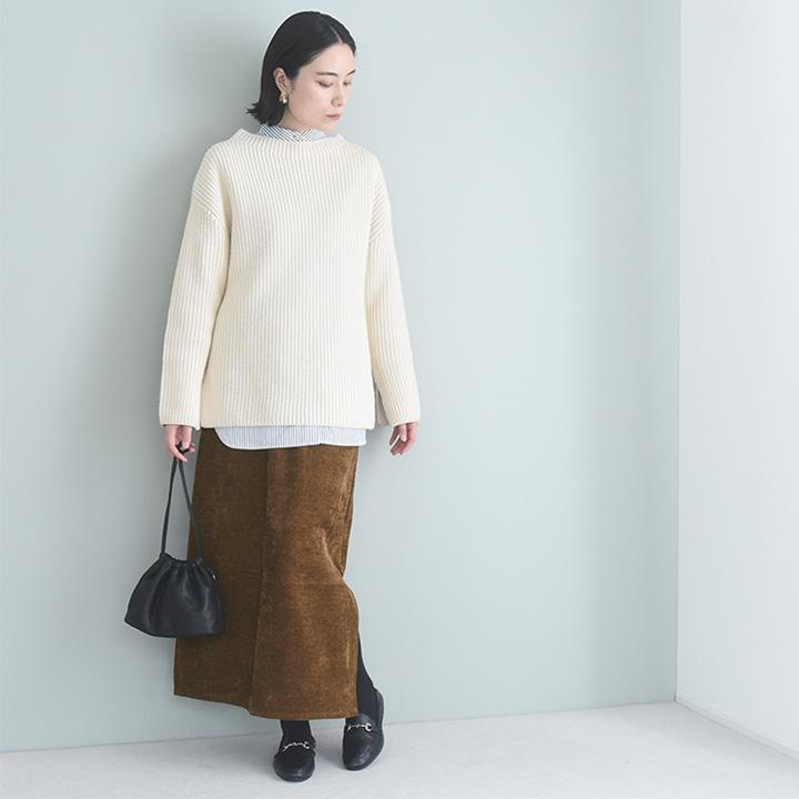 ふんわり柔らかい シェニール織 サイドスリット スカート／kauliina カウリーナ【送料無料】【2/19FMD】 |  | 16