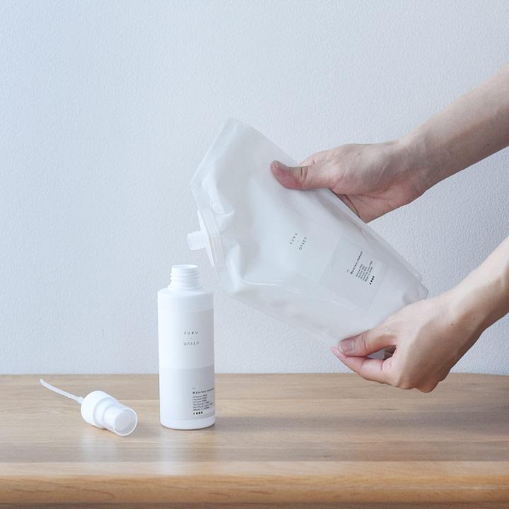 備えるお風呂 ふく温泉 水のいらない全身シャンプー パウチタイプ 500ml |  | 08