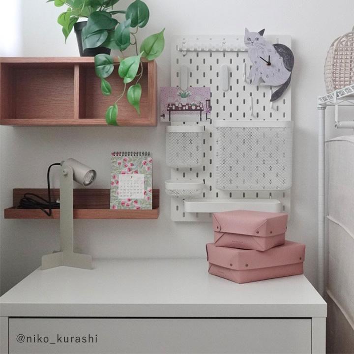 bon moment 中身が隠せる 蓋付き フェイクレザー収納ボックス M／ボンモマンボンモマン |  | 19