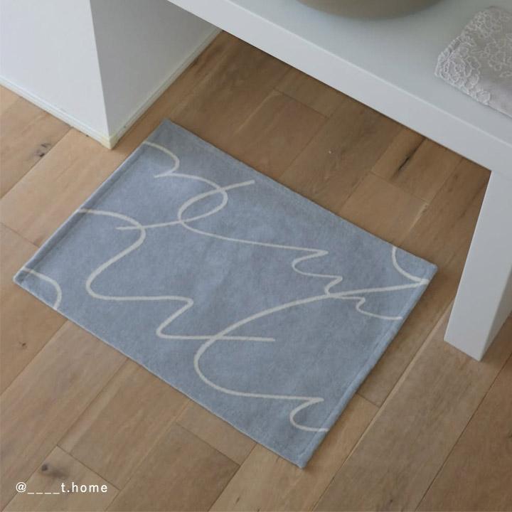 bon moment アートのような デザインラグ 玄関マット 50×70cm 滑り止め付 洗える／ボンモマン【8／7雑貨追加MD】 | bon moment | 13