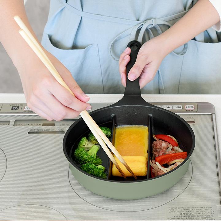 3品同時に調理 センターエッグトリプルパンmini : アンジェ インテリア