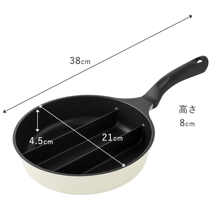 3品同時に調理 センターエッグトリプルパンmini : アンジェ インテリア