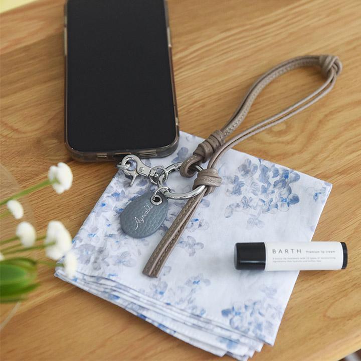 マルチリング付き スマホの落下防止に 上品に持てる 牛革 スマホストラップ／Agreable アグレアーブル | Agreable | 14