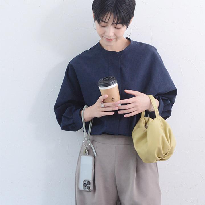 マルチリング付き スマホの落下防止に 上品に持てる 牛革 スマホストラップ／Agreable アグレアーブル | Agreable | 19