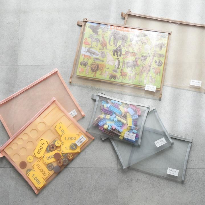 kukka ja puu（クッカヤプー） 細かいおもちゃの収納に メッシュポーチ