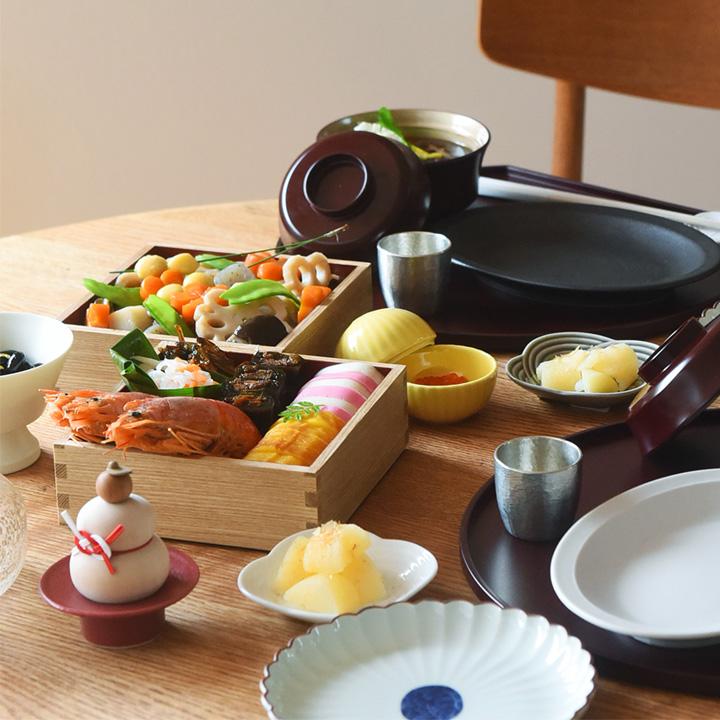 松屋漆器店 白木塗 タモ5.0二段重内朱【送料無料】 |  | 10