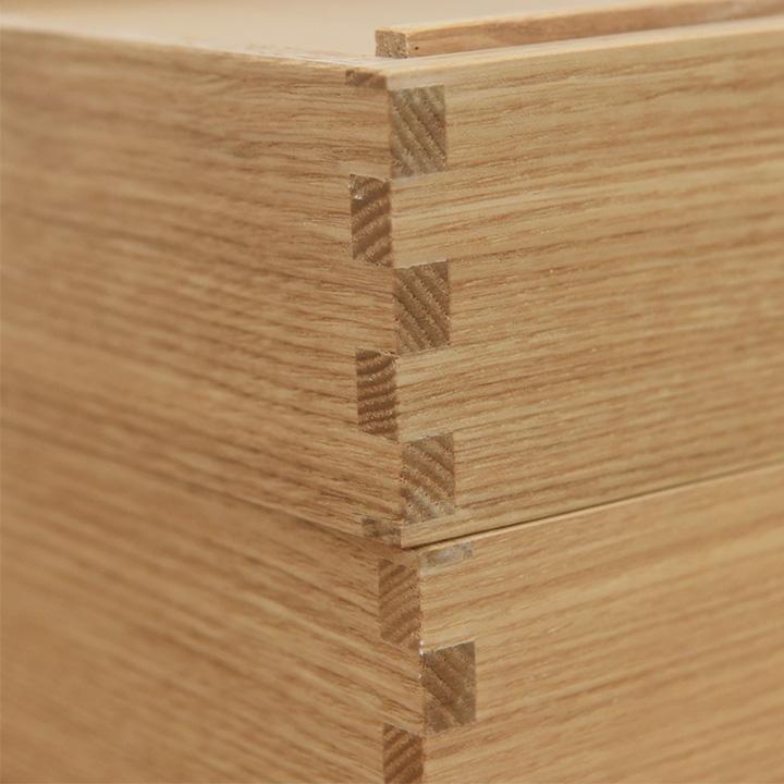 松屋漆器店 白木塗 タモ5.0二段重内朱【送料無料】 |  | 08