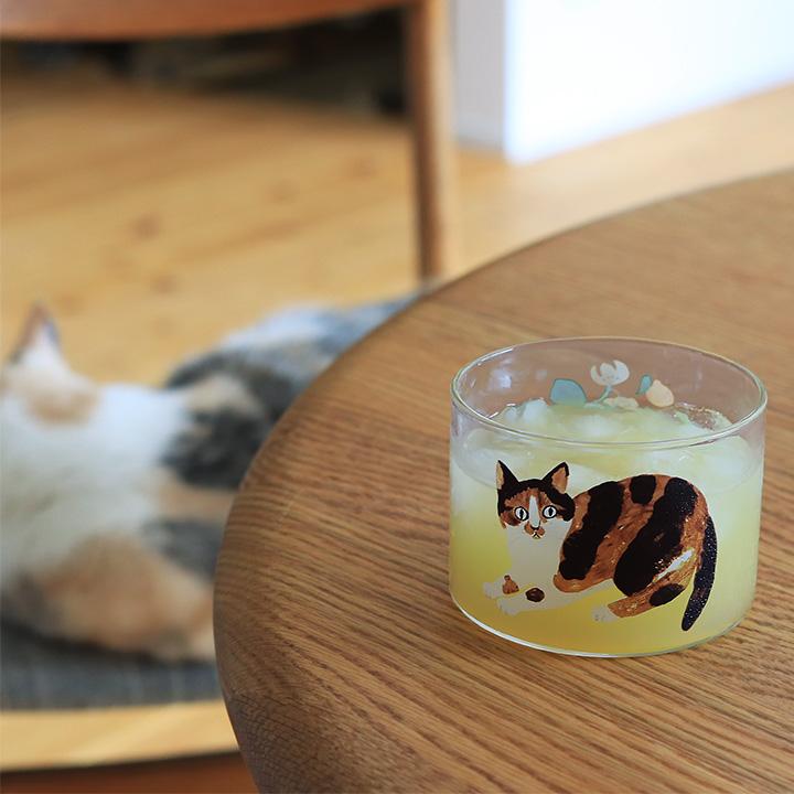 松尾ミユキ 猫モチーフ グラス コップ ガラスコップ おしゃれ キッチン