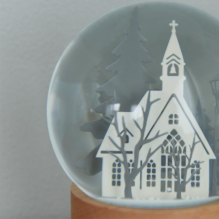 クリスマス インテリアに馴染む スノードーム ノエルの街【送料無料】 |  | 08