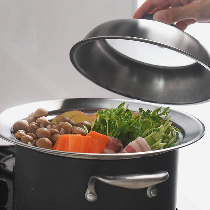 見える蓋付 お手入れしやすいステンレス 蒸し器 鍋 ステンレス 蒸し機