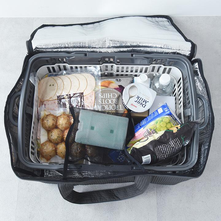 たためる買い物カゴ レジかご マイカゴ 折りたたみバスケット【送料無料】 |  | 13