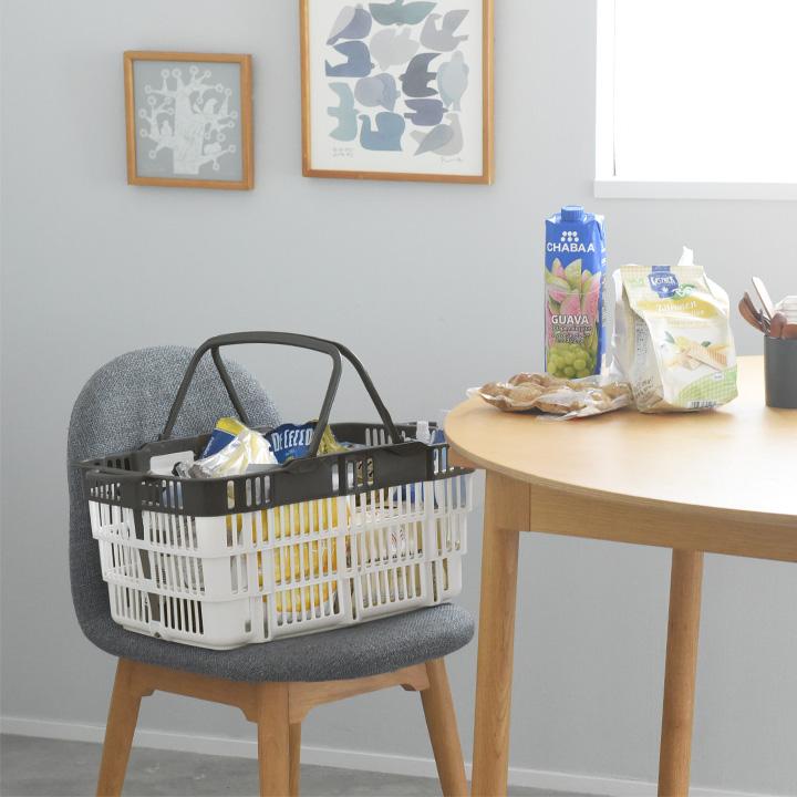 たためる買い物カゴ レジかご マイカゴ 折りたたみバスケット【送料