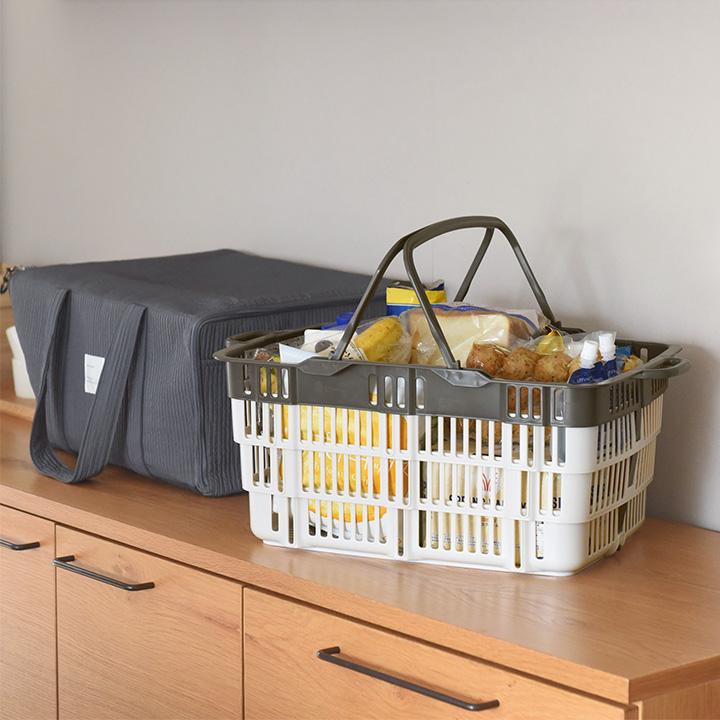 bon moment（ボンモマン） 【2点セット】 買い物カゴがまるっと入る