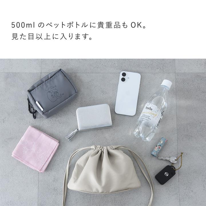 【選べる2サイズ】ミニバッグとしても使える 柔らかフェイクレザー 巾着ポーチ アクセポーチ レディース 柔らかフェイクレザー kauliina カウリーナ |  | 07