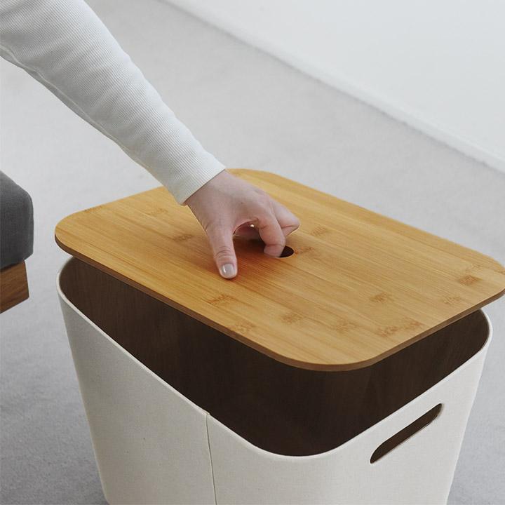 【一部予約商品】【フタ単品】ワイド用 スリム用 フタ 荷物の一時置きに キャスター付き収納 専用蓋／bon moment ボンモマン | bon moment | 19