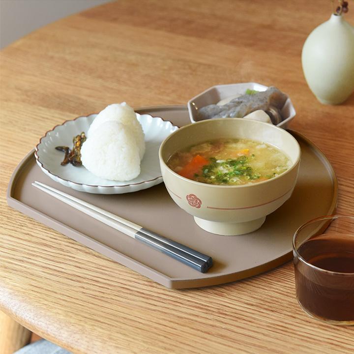 半月膳 山中塗 日本製 半月トレー 半月盆 半月 お盆 トレー おしゃれ かわいい トレー 洗える bon moment ボンモマン | bon moment | 14