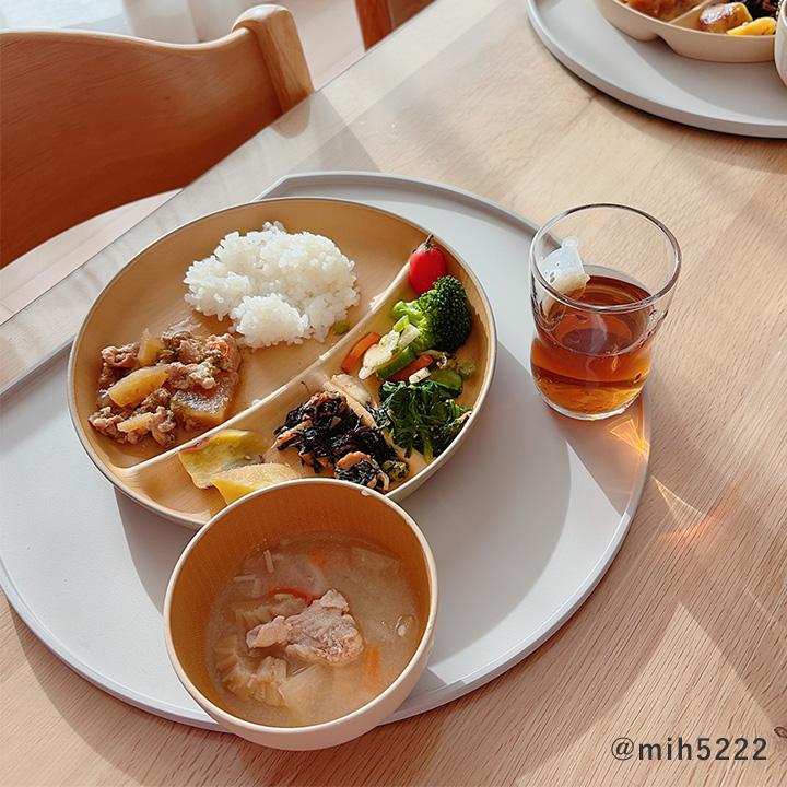 半月膳 山中塗 日本製 半月トレー 半月盆 半月 お盆 トレー おしゃれ かわいい トレー 洗える bon moment ボンモマン | bon moment | 18