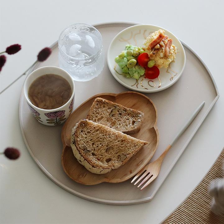 半月膳 山中塗 日本製 半月トレー 半月盆 半月 お盆 トレー おしゃれ かわいい トレー 洗える bon moment ボンモマン | bon moment | 01
