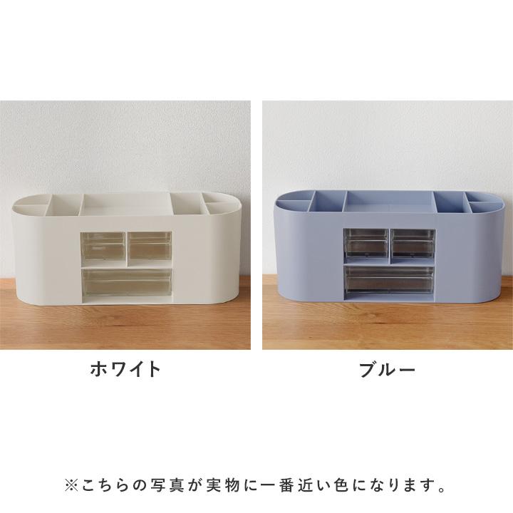 散らかる文具をひとまとめに ペンスタンド 引き出し付 ペン立て 大容量 かわいい おしゃれ ペン入れ デスク上収納 入学準備 |  | 02