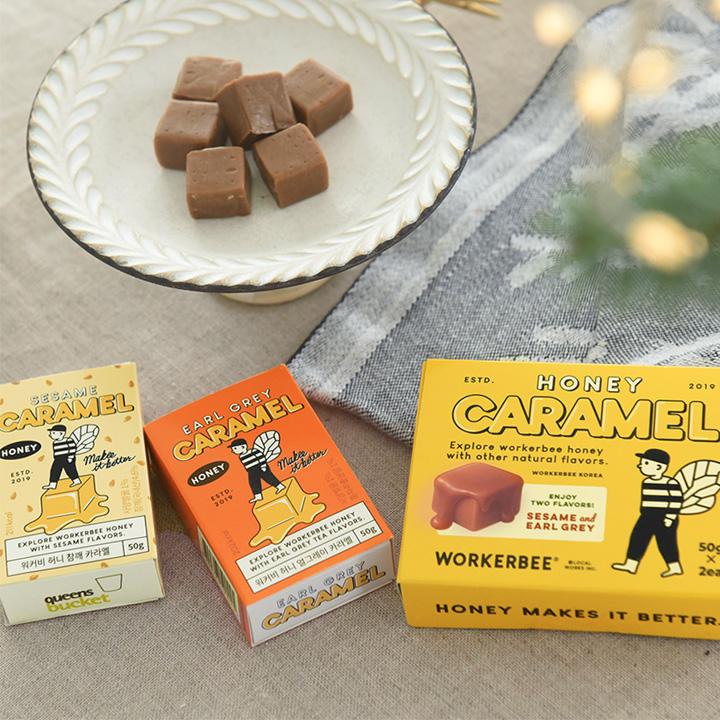 WORKERBEE はちみつキャラメルセット（アールグレイ・ごま