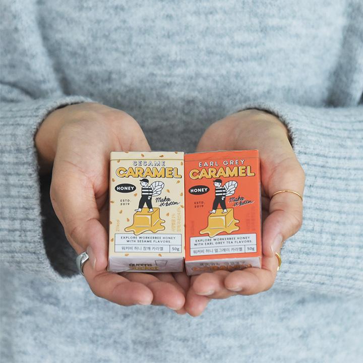 WORKERBEE はちみつキャラメルセット（アールグレイ・ごま） |  | 05