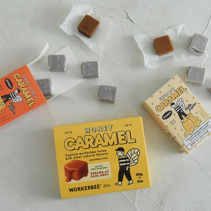WORKERBEE はちみつキャラメルセット（アールグレイ・ごま