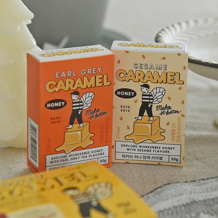 WORKERBEE はちみつキャラメルセット（アールグレイ・ごま） |  | 08