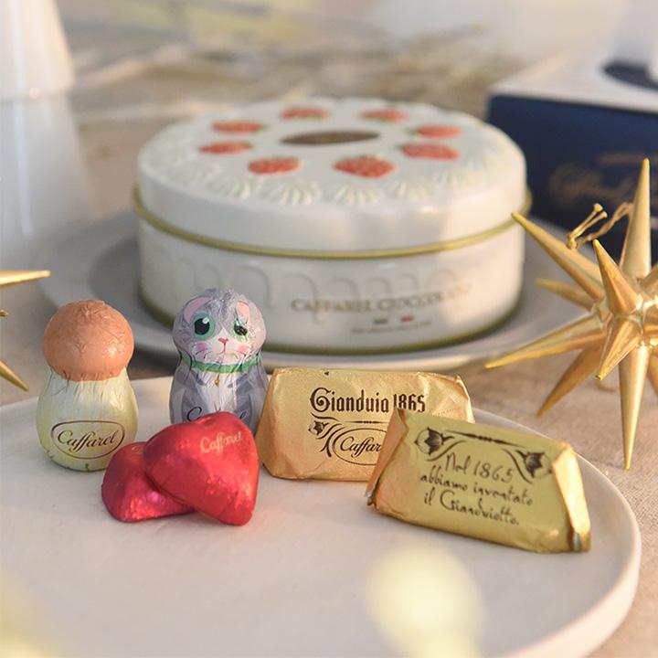 カファレル ケーキ缶 イタリア製 ショートケーキ缶 お菓子 プチ ギフト チョコレート ギフト 贈り物 Caffarel |  | 02