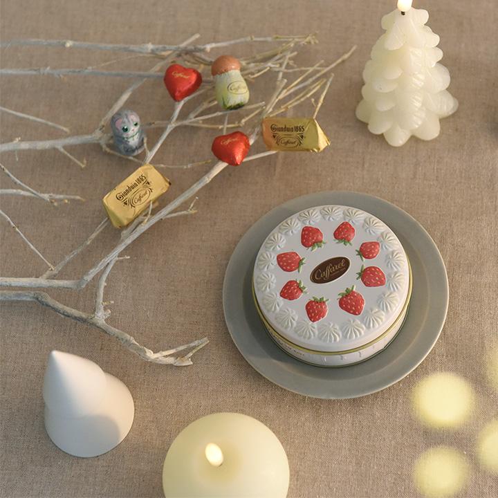 カファレル ケーキ缶 イタリア製 ショートケーキ缶 お菓子 プチ ギフト チョコレート ギフト 贈り物 Caffarel |  | 05