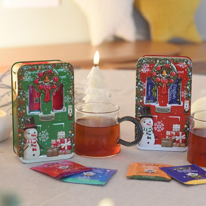 イングリッシュティーショップ クリスマス・ドア・リース缶 18P入り 紅茶 ティーバッグ English Tea Shop |  | 02