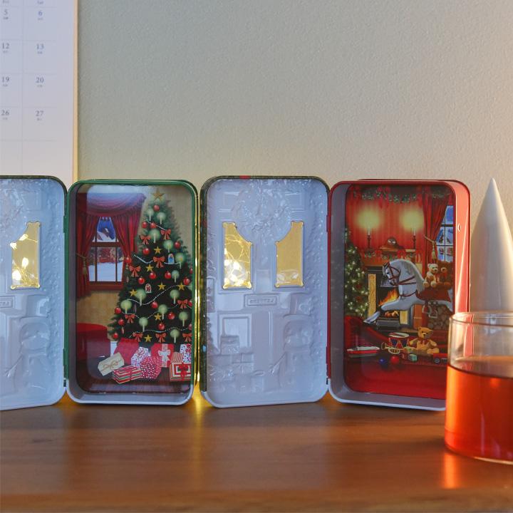 イングリッシュティーショップ クリスマス・ドア・リース缶 18P入り 紅茶 ティーバッグ English Tea Shop |  | 08