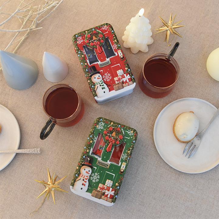 イングリッシュティーショップ クリスマス・ドア・リース缶 18P入り 紅茶 ティーバッグ English Tea Shop |  | 09