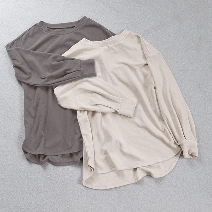 bon moment 【セットアップ対応】 ふんわり暖かい リラックスウェア チュニック丈 プルオーバー／ボンモマン【2/19F追加】 | bon moment | 19