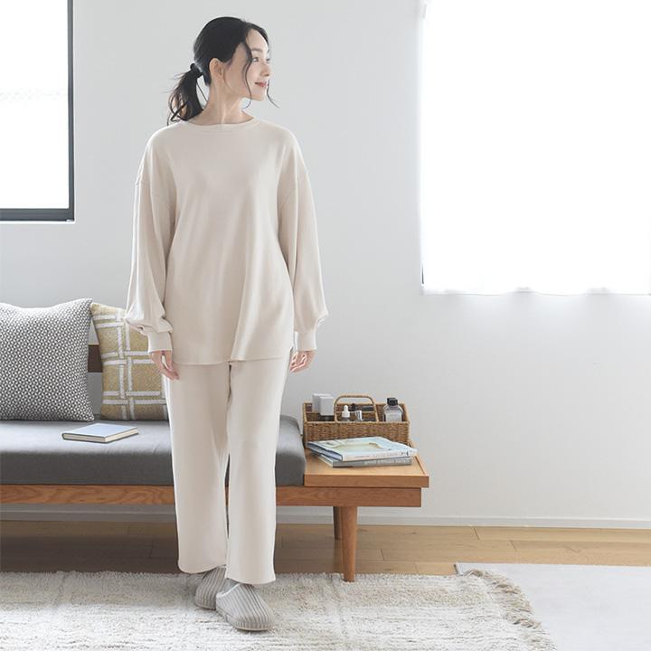 bon moment 【セットアップ対応】 ふんわり暖かい リラックスウェア チュニック丈 プルオーバー／ボンモマン【2/19F追加】 | bon moment | 01