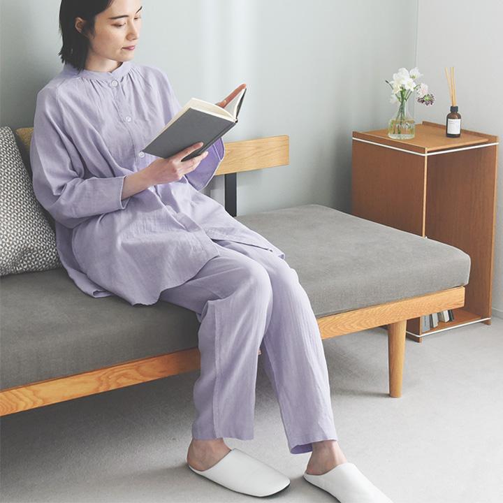 着る保湿クリーム×TERAX HOT 温活パジャマ Wガーゼ 長袖前開き スリーピングウェア パジャマレディース |  | 18