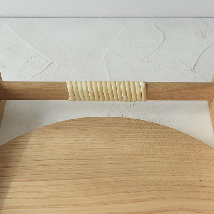 天然木と籐で作った サービングトレイ 飛騨高山 日本製 お盆 木製