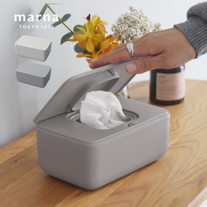 マーナ ワンタッチで開く ウェットティッシュケース?ウェットシート