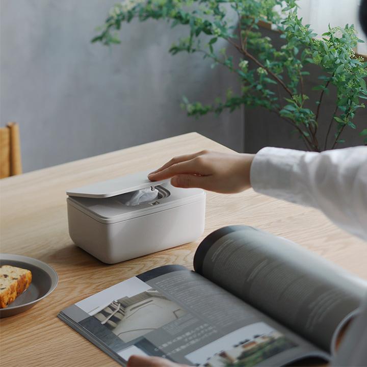 マーナ ワンタッチ ウェットティッシュケース ウェットシート 除菌